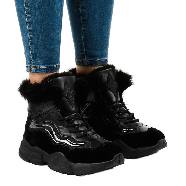 Crne izolirane tenisice LS-2062 crno