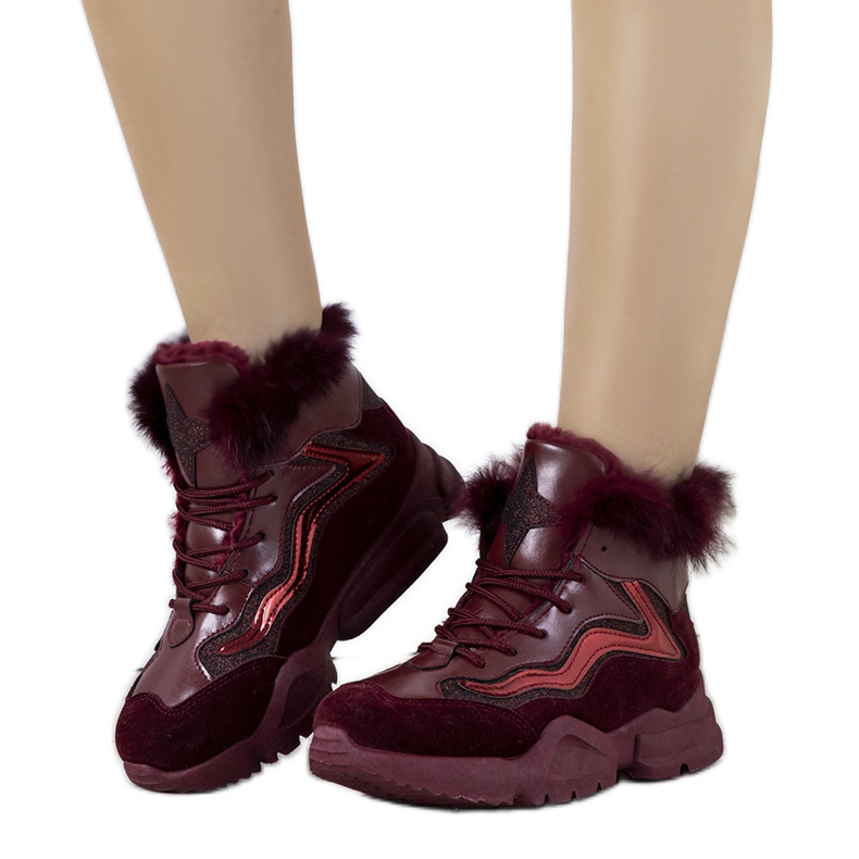 Tople tamnocrvene tenisice LS-2062 crvena