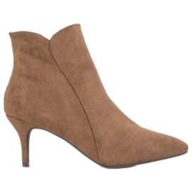 Kylie Čizme od antilopa na visoku petu smeđa