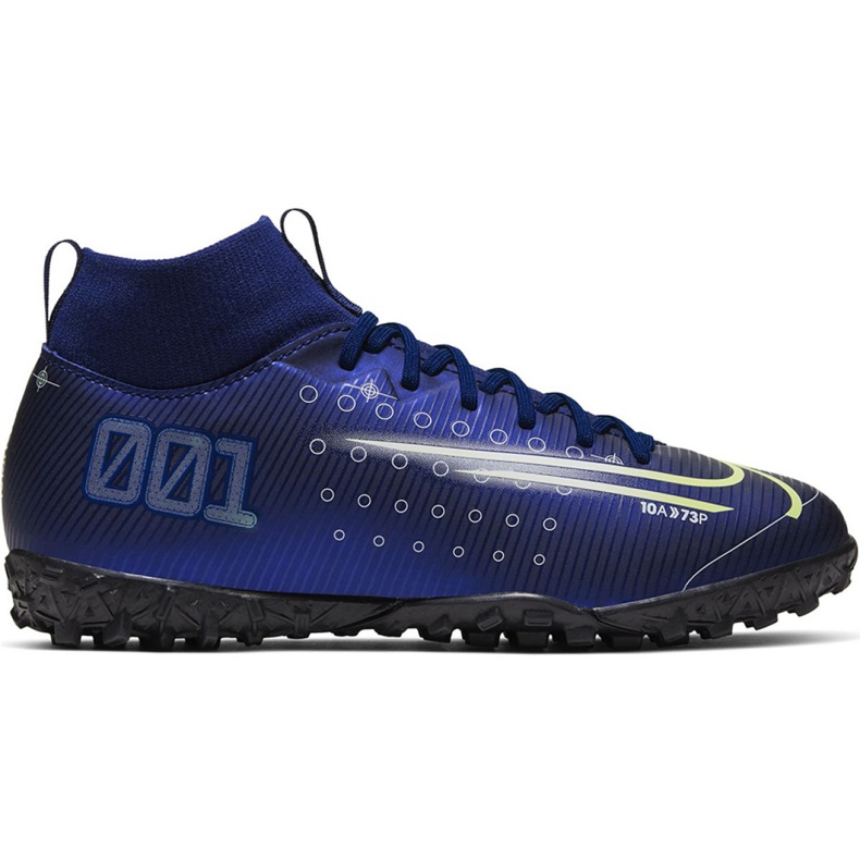 Nike Mercurial Superfly 7 Academy Mds Tf Jr BQ5407 401 nogometna cipela mornarsko plava mornarsko plava