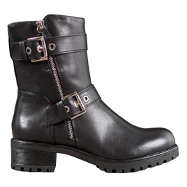 SHELOVET Radnici s ukrašenim patentnim zatvaračem crna