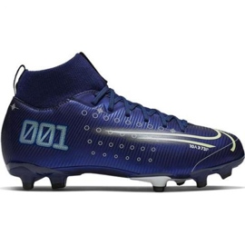 Nike Mercurial Superfly 7 Academy Mds FG / MG Jr BQ5409 401 nogometna cipela tamnoplava tamnoplava