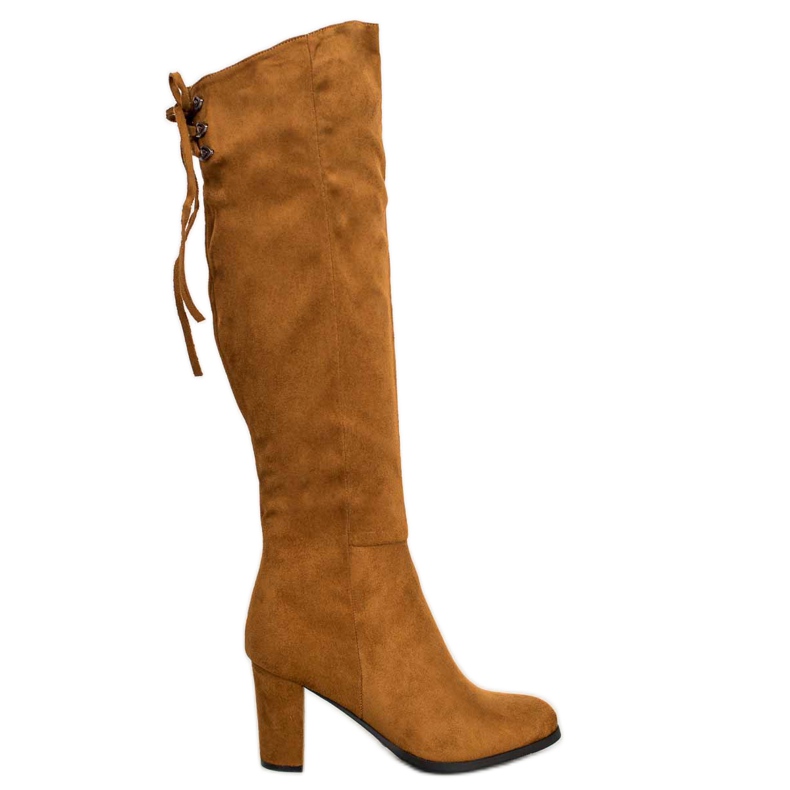 VINCEZA čizme od antilopa smeđa