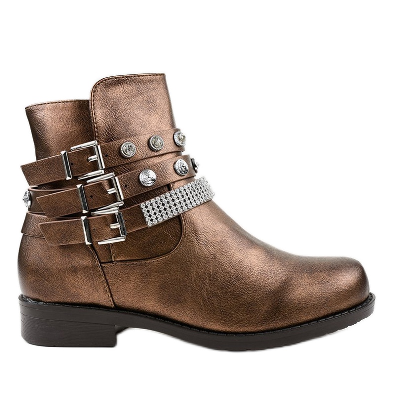 Smeđe čizme, bogato ukrašene LL179 smeđa