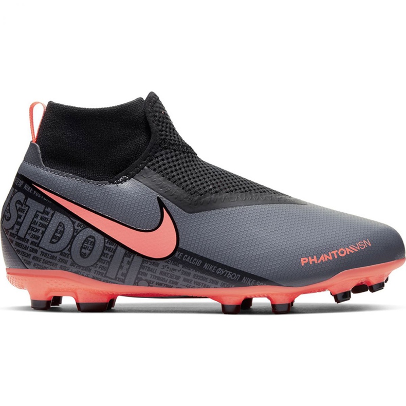 Nike Phantom Vsn Academy Df FG / MG Jr AO3287 080 nogometne cipele raznobojna crno