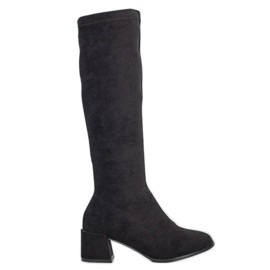 Filippo Čizme od antilopa na stupu crna