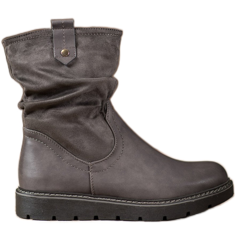 Ideal Shoes Radnici na platformi siva