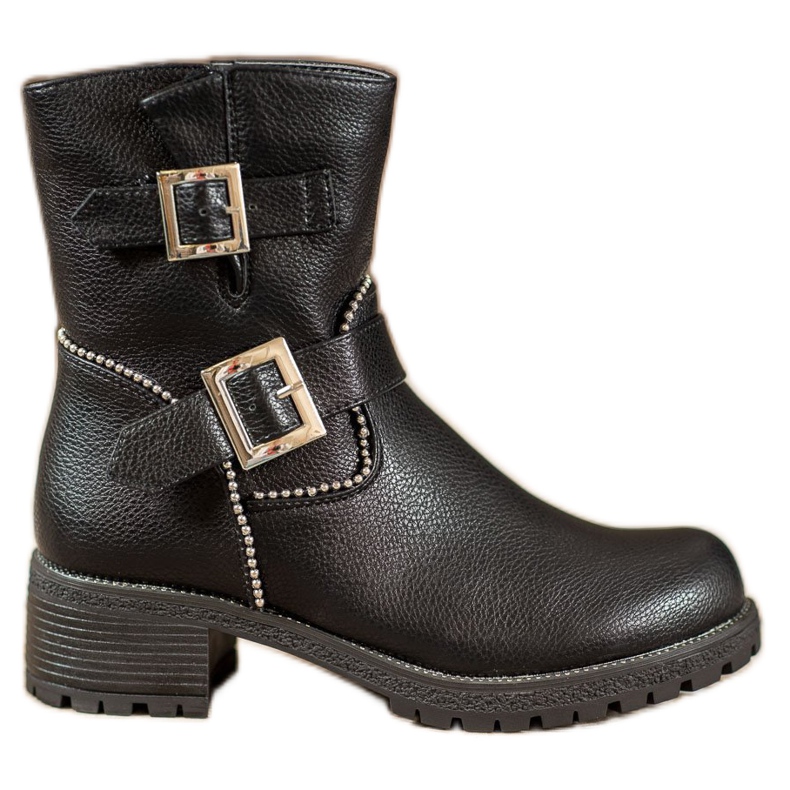 Lucky Shoes Radnici sa kopčama crno