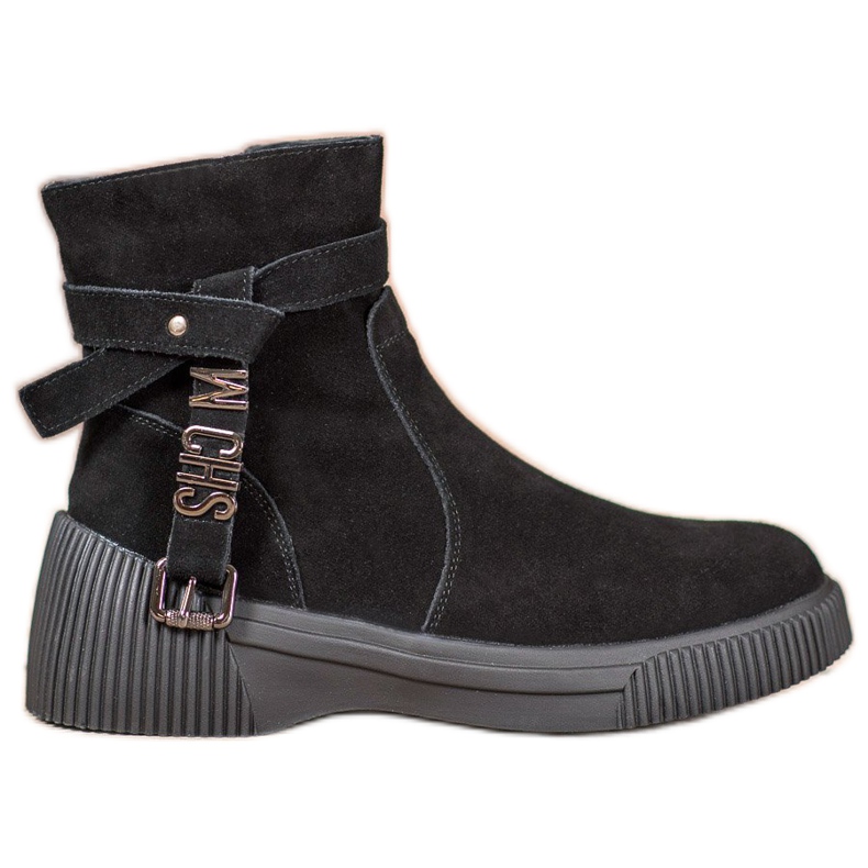 Filippo Kožne čizme na platformi crno