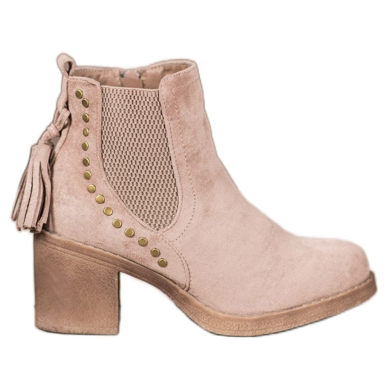 Small Swan Čizme Chelsea s resama smeđa