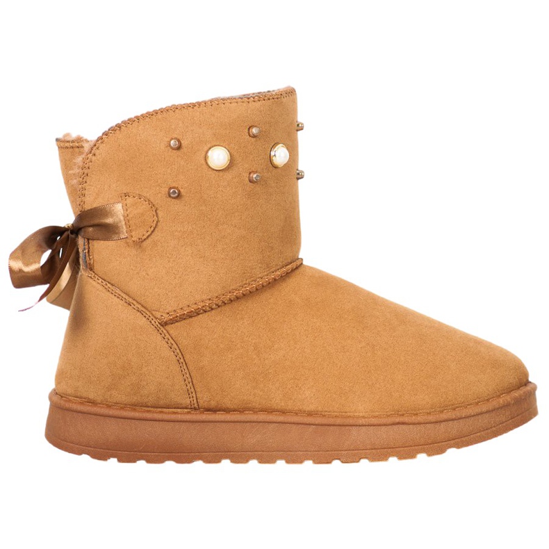 SHELOVET Mukluki s perlicama bež