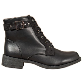 Small Swan Klasične čizme na vezanje crna