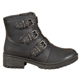 J. Star Crni radnici sa kopčama crna