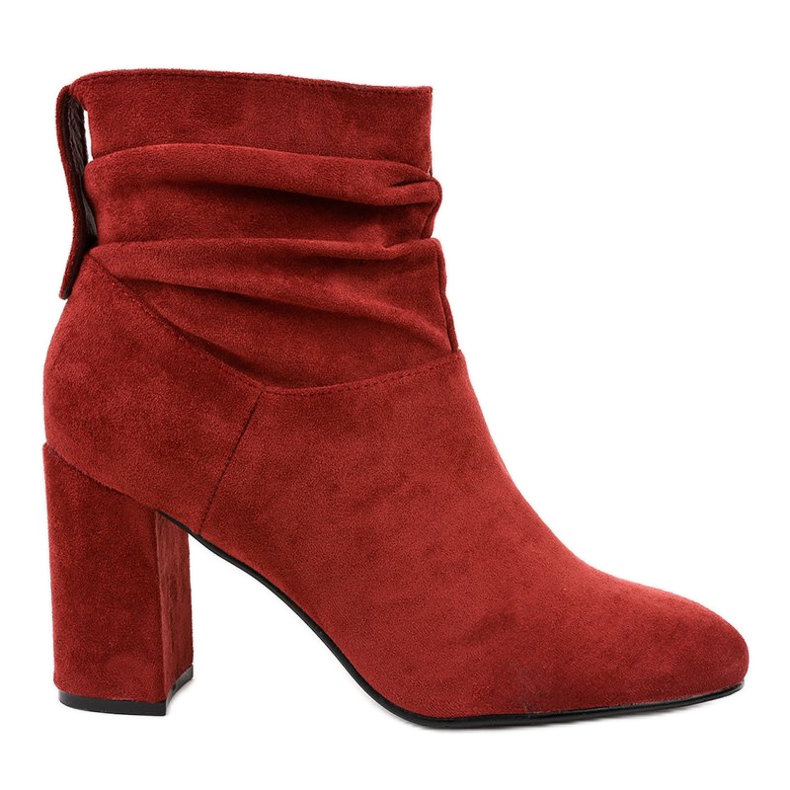 Elegantne bordo čizme na post 884 crvena