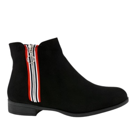 Ženske crne ravne gležnjače 88-269 crna