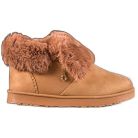 Kylie Niski mukluki s krznom smeđa