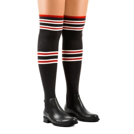 Siva musketerska čizma čarapa FD-69