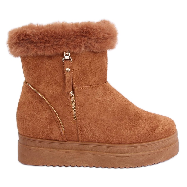 Čizme za snijeg na devinom krznu PP-30 Krzno devine smeđa