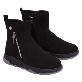 Crne čizme u sportskom stilu SJ1938 Crna