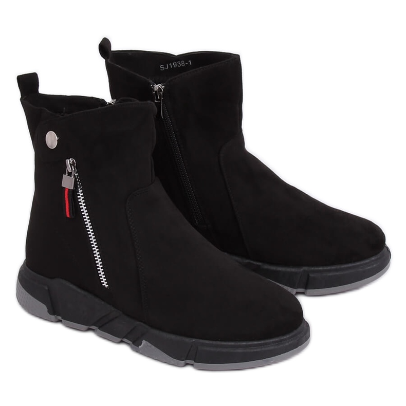 Crne čizme u sportskom stilu SJ1938 Crna crno