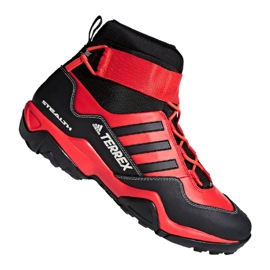 Cipele za planinarenje adidas Terrex Hydro Lace M CQ1755 crna crvena
