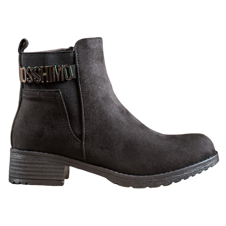 Super Me Modne čizme od antilopa crno