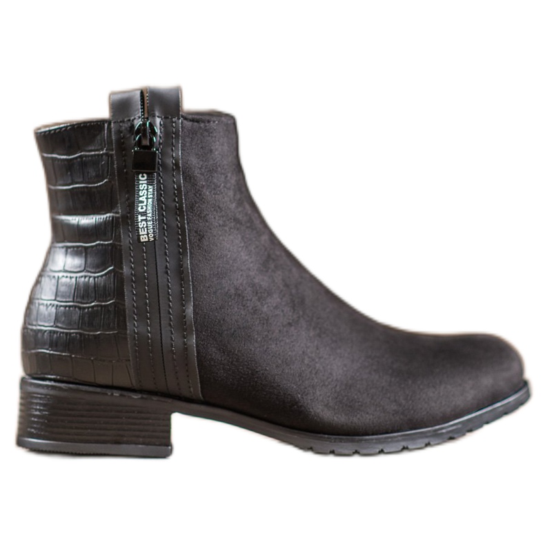 Erynn Čizme s ukrasnim zatvaračem crno