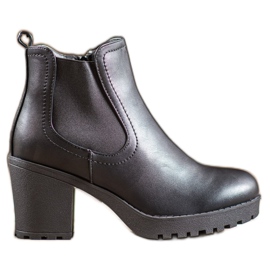 Bella Paris Čizme na platformi na patentni zatvarač crna