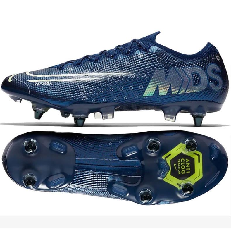 Nike nogometne cipele Mercurial Vapor 13 Elite Mds SG-Pro Ac M CK2032-401 mornarsko plava mornarsko plava