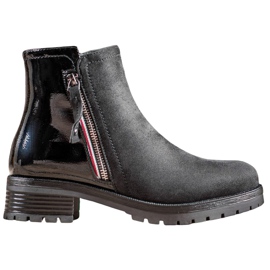 SHELOVET Radnici s ukrašenim patentnim zatvaračem crna