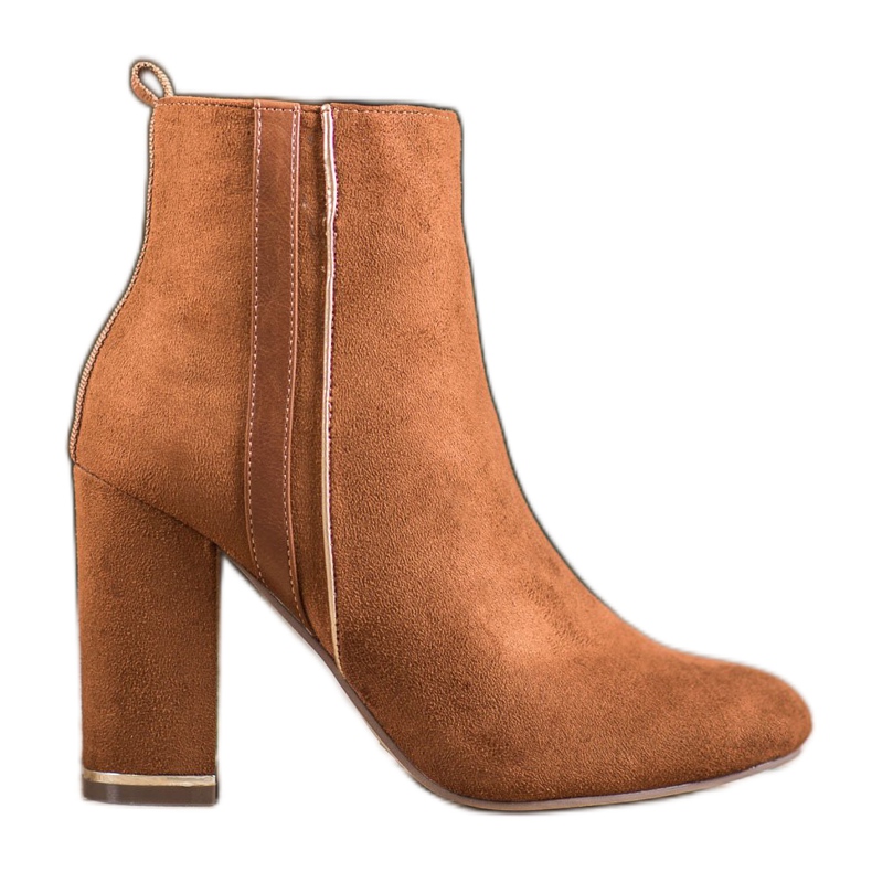 Erynn Čizme od antilopa s ukrasnim pojasom smeđa