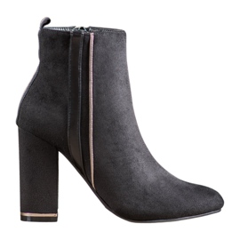 Erynn Čizme od antilopa s ukrasnim pojasom crna