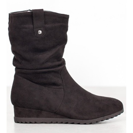 SHELOVET Kaubojske čizme na klin crna