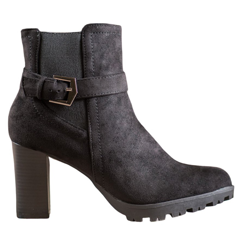 SHELOVET Čizme od antilopa na platformi crno