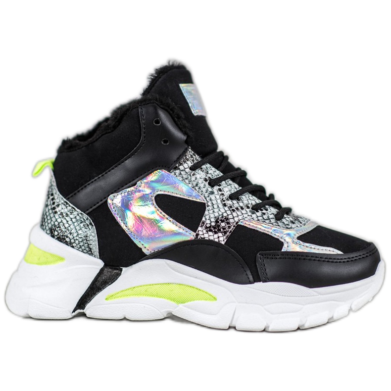 Bella Paris Tenisice s Holo efektom crno