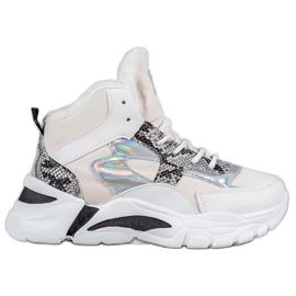 Bella Paris Tenisice s Holo efektom bijela višebojan