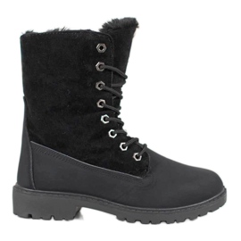 SHELOVET Crni hvatači s krznom crna