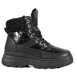 Bella Paris Tenisice s ovčjom kožom crna