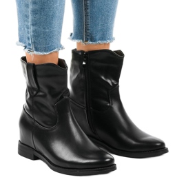 Crne izolirane kaubojske čizme G-7607 crna