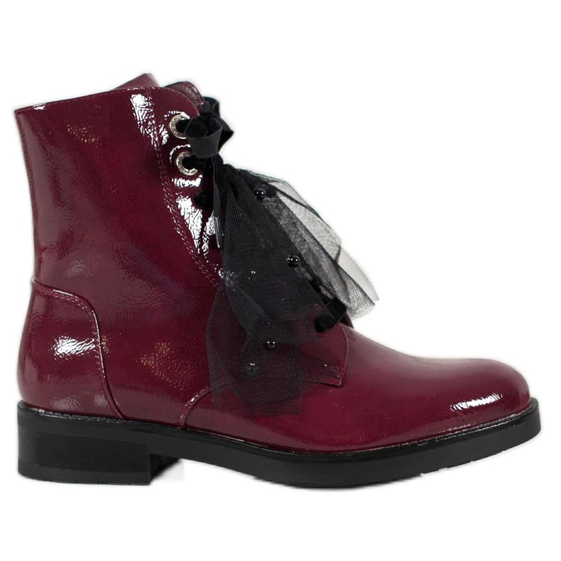 SHELOVET Radnici lakirane eko kože crvena