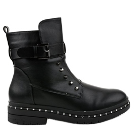 Crne ravne izolirane čizme 1946-9 crna