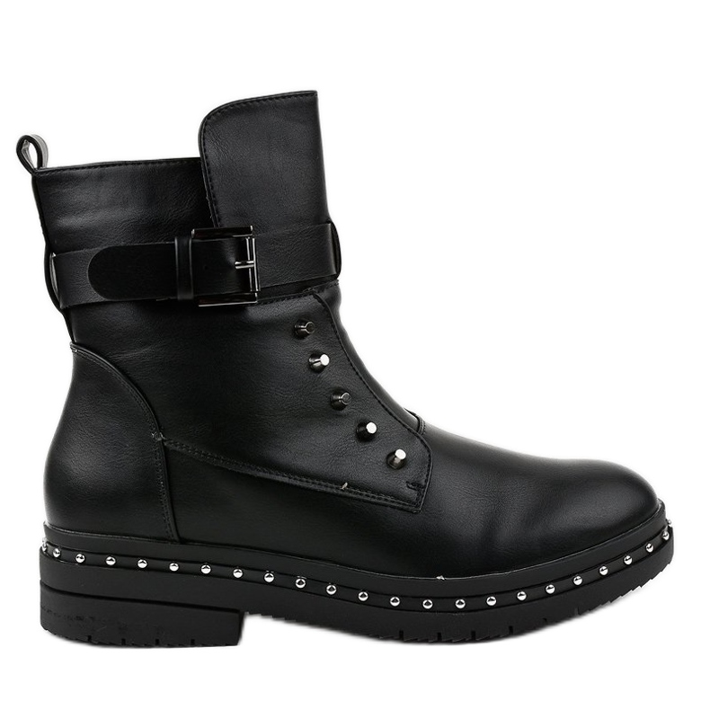 Crne ravne izolirane čizme 1946-9 crno