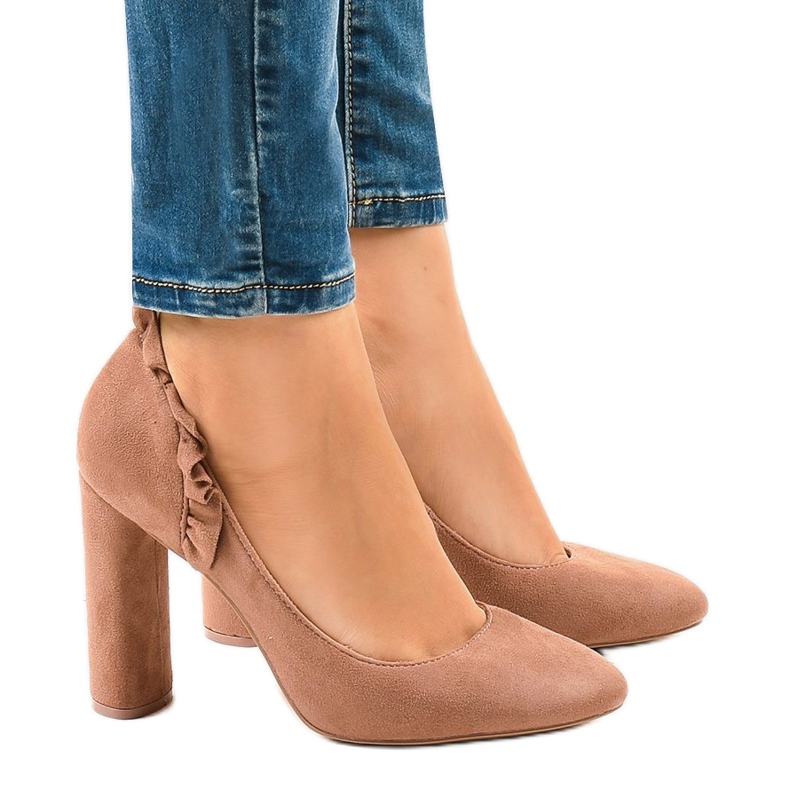 Ružičasta antilop na visokim potpeticama LE037P