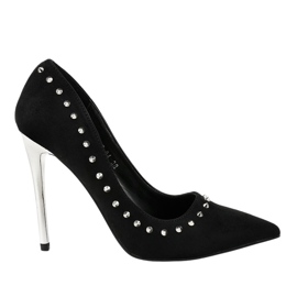 Crne pumpe na peti NF-04 crna