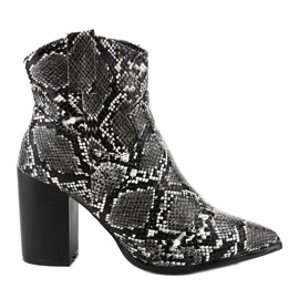 Crne čizme na zmijskom stupu OL-11 crna