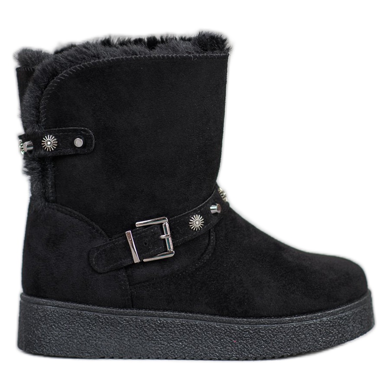 SHELOVET Mukluki s mlaznicama crno