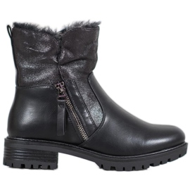 SHELOVET Topli radnici sa sjajem crna