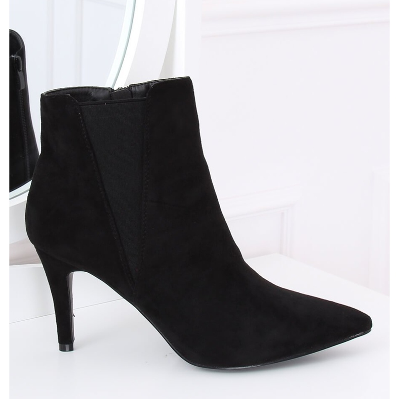 Crne Jodhpur čizme na crnom antilopu TX-1852 Crna