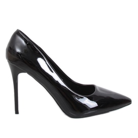 Crne lakirane igle 6212-P Crna crno