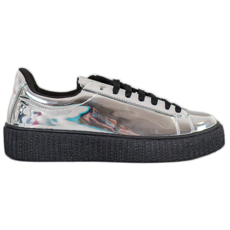 Corina Srebrne cipele na platformi siva